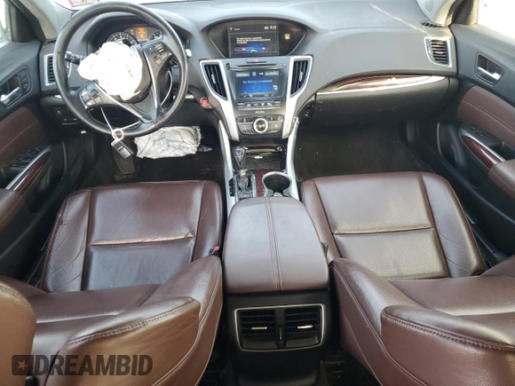 2017 Acura TLX with VIN 19UUB1F38HA003433, listed as a Copart auction lot 44388555 with 129,751 mi miles and Salvage Title. Bid and sale history available at carsss.com. Image 8.