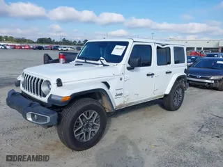 2024 Jeep Wrangler Sahara with VIN 1C4PJXEG5RW267364, listed as a IAAI auction lot 40864891 with 3,496 mi miles. Bid and sale history available at carsss.com. Image 17.
