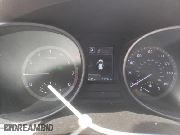 2018 Hyundai Santa Fe 2.4L with VIN 5XYZU3LB4JG508929, listed as a Copart auction lot 63962125 with 51,334 mi miles and Salvage title. Bid and sale history available at DreamBid. Image 9.