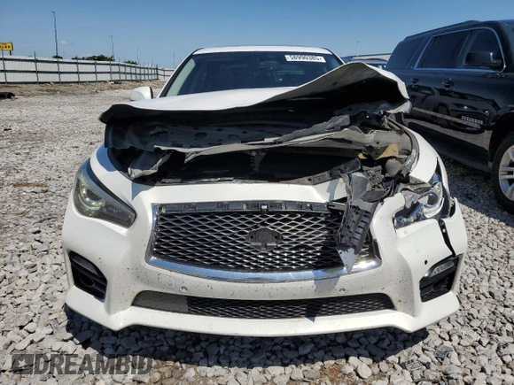 2014 Infiniti Q50 Premium z VIN JN1BV7AR0EM705108, wystawiony jako Copart lot #58990385 z przebiegiem 138 110 mil mil oraz Szkoda całkowita • Salvage title. Historia ofert i sprzedaży dostępna na DreamBid. Obrazek 5.