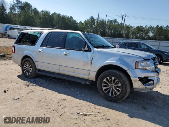 2017 Ford Expedition Max XLT with VIN 1FMJK1HT6HEA61107, listed as a Copart auction lot 43619345 with 168,523 mi miles and Salvage title. Bid and sale history available at DreamBid. Image 4.