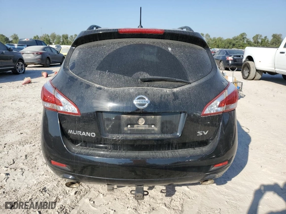 2014 Nissan Murano S with VIN JN8AZ1MU4EW406546, listed as a Copart auction lot 75046024 with 145,823 mi miles and Salvage Title. Bid and sale history available at carsss.com. Image 6.