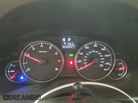 2014 Subaru Outback 2.5i with VIN 4S4BRBAC9E3304240, listed as a Copart auction lot 54567135 with 55,202 mi miles and Non repairable. Bid and sale history available at DreamBid. Image 9.
