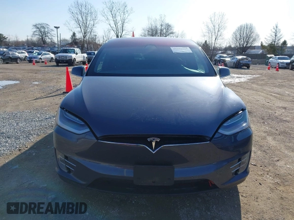 2020 Tesla Model X Long Range with VIN 5YJXCBE2XLF230629, listed as a IAAI auction lot 41925961 with 35,979 mi miles. Bid and sale history available at carsss.com. Image 12.