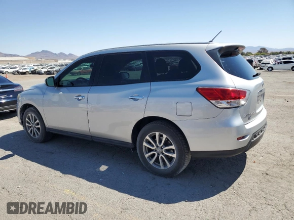 2015 Nissan Pathfinder SV with VIN 5N1AR2MN1FC608382, listed as a Copart auction lot 53967265 with 106,752 mi miles and Salvage title. Bid and sale history available at DreamBid. Image 2.