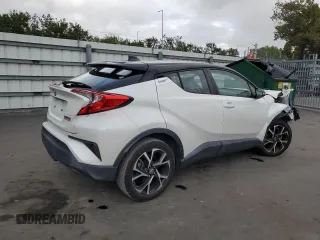 2019 Toyota C-HR XLE with VIN NMTKHMBX8KR084750, listed as a Copart auction lot 47681295 with 43,661 mi miles and Non Repairable. Bid and sale history available at carsss.com. Image 3.