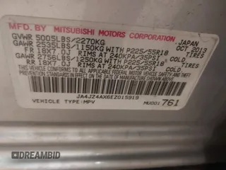 2014 Mitsubishi Outlander GT z VIN JA4JZ4AX6EZ015919, wystawiony jako IAAI lot #41811803 z przebiegiem 182 458 mil mil oraz . Historia ofert i sprzedaży dostępna na DreamBid. Obrazek 9.
