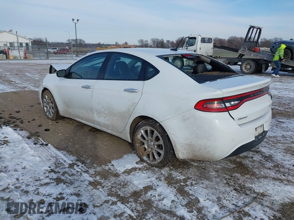 2015 Dodge Dart Limited with VIN 1C3CDFCB9FD205629, listed as a IAAI auction lot 41109811 with 126,746 mi miles. Bid and sale history available at carsss.com. Image 3.