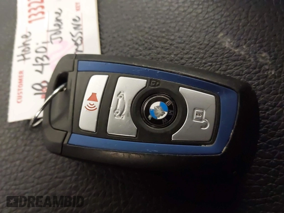 2018 BMW 4 Series 430i xDrive with VIN WBA4J3C52JBG95207, listed as a IAAI auction lot 41509392 with 68,193 mi miles and . Bid and sale history available at DreamBid. Image 11.