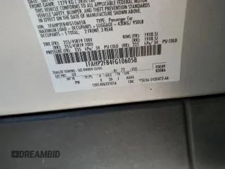 2015 Ford Taurus Limited с VIN 1FAHP2F84FG106058, выставлен на аукционе Copart как лот 57621355 с пробегом 130 582 миль миль и Списание • Salvage title. История ставок и продаж доступна на DreamBid. Изображение 12.