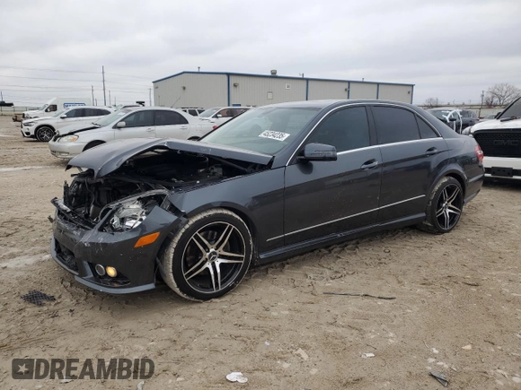2010 Mercedes-Benz E-Class E 350 Luxury with VIN WDDHF5GB9AA165357, listed as a Copart auction lot 45234235 with 153,500 mi miles and Salvage Title. Bid and sale history available at carsss.com. Image 1.