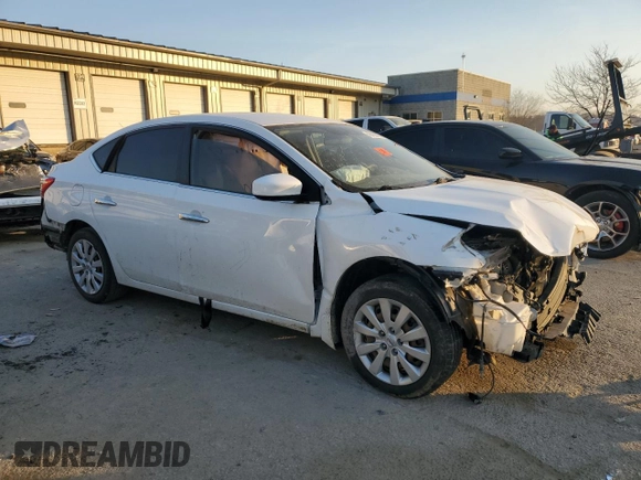 2019 Nissan Sentra S with VIN 3N1AB7AP5KY447017, listed as a Copart auction lot 48408675 with 176,554 mi miles and Salvage Title. Bid and sale history available at DreamBid. Image 4.