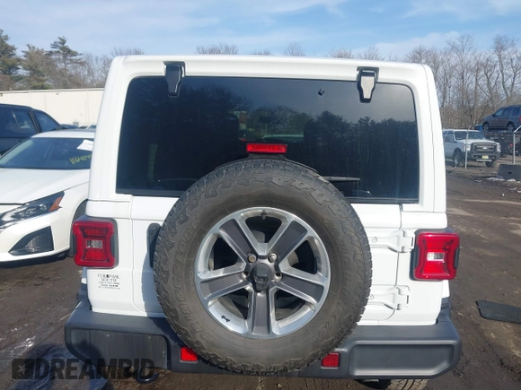 2021 Jeep Wrangler Unlimited Sahara with VIN 1C4HJXEG9MW532302, listed as a IAAI auction lot 41646755 with 32,893 mi miles and . Bid and sale history available at DreamBid. Image 17.