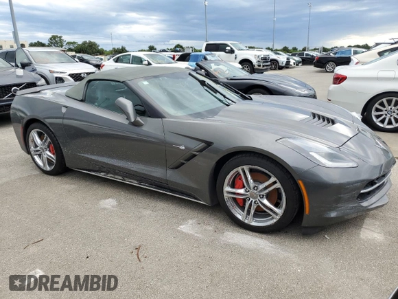 2016 Chevrolet Corvette 2LT with VIN 1G1YD3D76G5102327, listed as a Copart auction lot 73645504 with 0 mi miles and Salvage Title. Bid and sale history available at carsss.com. Image 4.