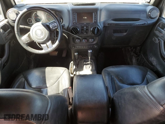 2017 Jeep Wrangler Unlimited Sahara with VIN 1C4BJWEGXHL687691, listed as a Copart auction lot 46696505 with 99,443 mi miles and Salvage Title. Bid and sale history available at carsss.com. Image 8.
