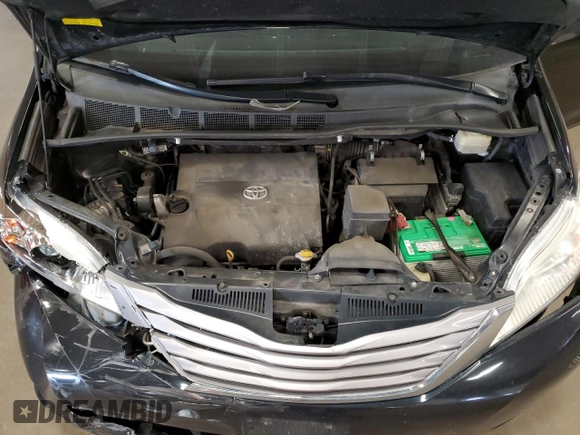 2016 Toyota Sienna XLE with VIN 5TDYK3DCXGS751715, listed as a Copart auction lot 58443105 with 160,155 mi miles and Salvage title. Bid and sale history available at DreamBid. Image 12.