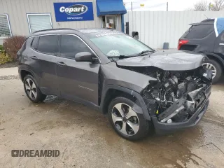 2017 Jeep Compass Latitude with VIN 3C4NJDBB2HT656451, listed as a Copart auction lot 49722475 with 143,765 mi miles and Non Repairable. Bid and sale history available at carsss.com. Image 4.