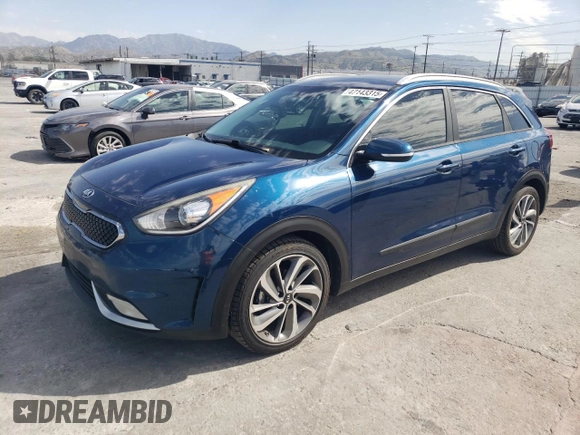 2017 Kia Niro Touring with VIN KNDCE3LC7H5047837, listed as a Copart auction lot 47143315 with 131,866 mi miles and Salvage Title. Bid and sale history available at carsss.com. Image 1.