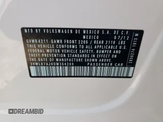 2013 Volkswagen Jetta SEL с VIN 3VWLX7AJ6DM354209, выставлен на аукционе Copart как лот 52975365 с пробегом 156 973 миль миль и Списание • Salvage title. История ставок и продаж доступна на DreamBid. Изображение 12.