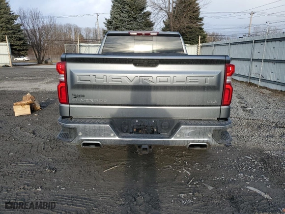 2019 Chevrolet Silverado 1500 LTZ with VIN 1GCRYGED4KZ282341, listed as a Copart auction lot 87310784 with 60,814 mi miles and Salvage Title. Bid and sale history available at carsss.com. Image 6.