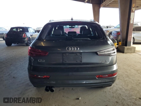 2018 Audi Q3 Premium with VIN WA1ECCFS1JR007540, listed as a Copart auction lot 62449775 with 118,766 mi miles and Salvage title. Bid and sale history available at DreamBid. Image 6.