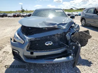 2024 Infiniti Q50 Red Sport 400 with VIN JN1FV7DP7RM660055, listed as a Copart auction lot 49555715 with 8,431 mi miles and Non repairable. Bid and sale history available at DreamBid. Image 5.