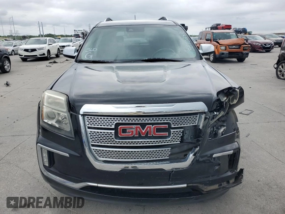 2016 GMC Terrain Denali with VIN 2GKFLRE38G6184182, listed as a Copart auction lot 55702495 with 134,698 mi miles and Salvage title. Bid and sale history available at DreamBid. Image 5.