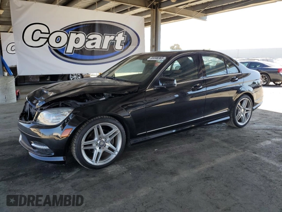 2011 Mercedes-Benz C 300 Sport with VIN WDDGF5EB5BR147472, listed as a Copart auction lot 55598365 with 115,443 mi miles and Salvage Title. Bid and sale history available at DreamBid. Image 1.