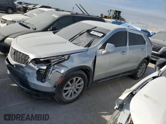 2019 Cadillac XT4 FWD Luxury z VIN 1GYAZAR42KF119510, wystawiony jako Copart lot #48979395 z przebiegiem 57 498 mil mil oraz Szkoda całkowita • Salvage title. Historia ofert i sprzedaży dostępna na DreamBid. Obrazek 1.