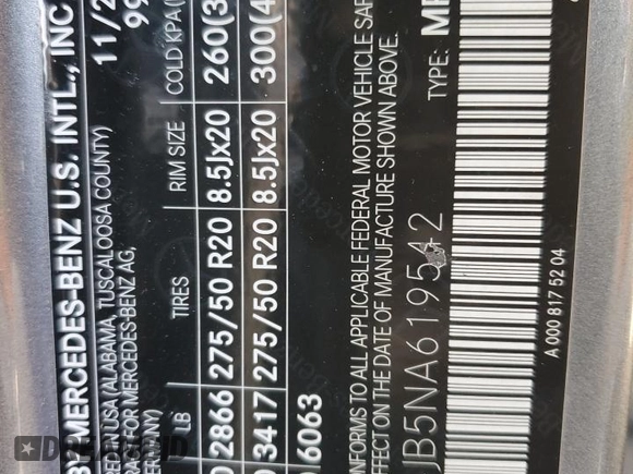 2022 Mercedes-Benz GLE 350 z VIN 4JGFB4JB5NA619542, wystawiony jako Copart lot #52216765 z przebiegiem 41 604 mil mil oraz Szkoda całkowita • Salvage title. Historia ofert i sprzedaży dostępna na DreamBid. Obrazek 13.