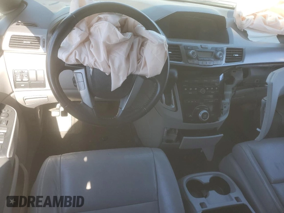 2013 Honda Odyssey EX-L with VIN 5FNRL5H6XDB015049, listed as a Copart auction lot 48691415 with 150,480 mi miles and Salvage Title. Bid and sale history available at DreamBid. Image 8.