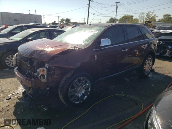 2009 Lincoln MKX with VIN 2LMDU68C79BJ04519, listed as a Copart auction lot 74599384 with 151,188 mi miles and Salvage Title. Bid and sale history available at carsss.com. Image 1.