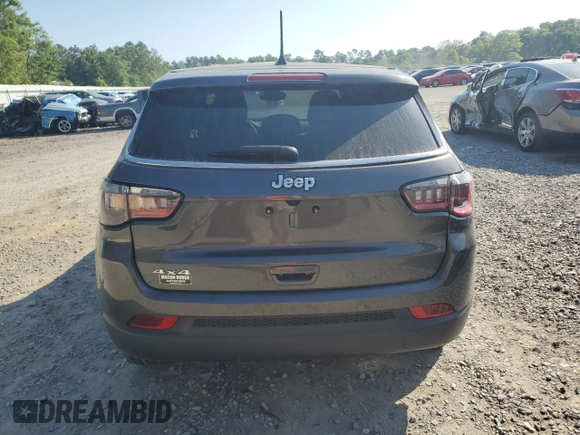 2023 Jeep Compass Sport with VIN 3C4NJDAN0PT572204, listed as a Copart auction lot 52490095 with 8,284 mi miles and Salvage title. Bid and sale history available at DreamBid. Image 6.