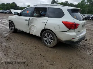 2017 Nissan Pathfinder SL with VIN 5N1DR2MNXHC901682, listed as a Copart auction lot 56647105 with Not provided miles and Salvage title. Bid and sale history available at DreamBid. Image 2.