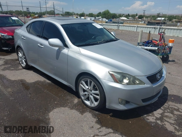 2006 Lexus IS 250 with VIN JTHBK262662013211, listed as a IAAI auction lot 42473423 with 143,129 mi miles and . Bid and sale history available at DreamBid. Image 1.