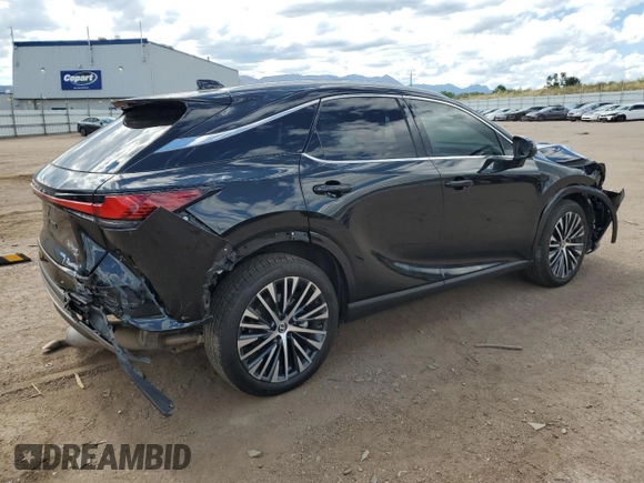 2023 Lexus RX with VIN 2T2BAMCA4PC003366, listed as a Copart auction lot 61029624 with 25,053 mi miles and Salvage Title. Bid and sale history available at carsss.com. Image 3.
