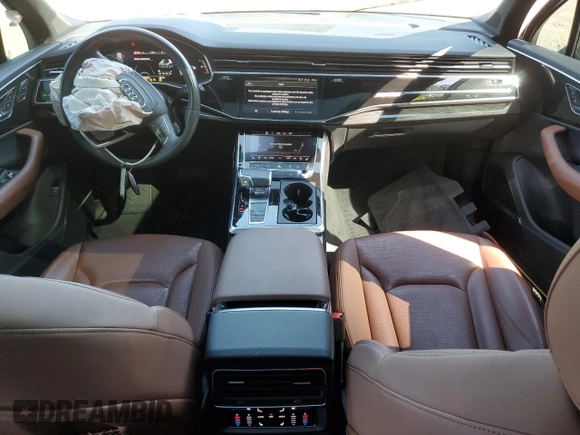 2021 Audi Q7 Premium Plus with VIN WA1LJAF73MD015377, listed as a Copart auction lot 57135695 with 58,432 mi miles and Salvage title. Bid and sale history available at DreamBid. Image 8.