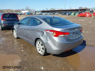 2012 Hyundai Elantra GLS with VIN KMHDH4AE2CU274806, listed as a IAAI auction lot 41893318 with 172,480 mi miles. Bid and sale history available at carsss.com. Image 3.