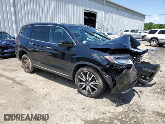 2022 Honda Pilot Touring 7-Passenger with VIN 5FNYF6H62NB057161, listed as a Copart auction lot 56423864 with 0 mi miles and Salvage Title. Bid and sale history available at carsss.com. Image 4.
