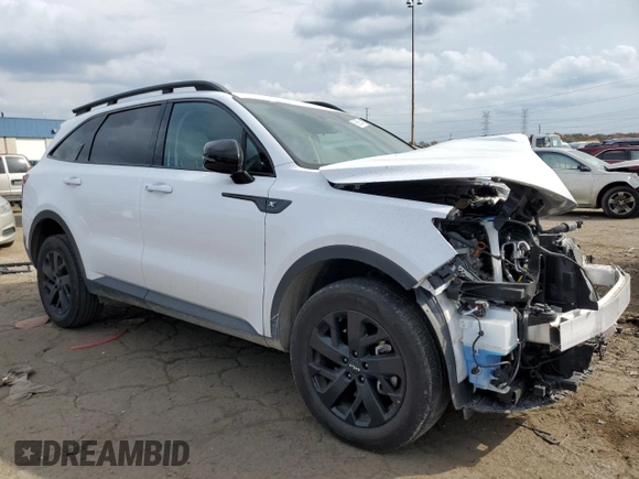 2023 Kia Sorento X-Line S with VIN 5XYRLDLC7PG228349, listed as a Copart auction lot 76688564 with Not Provided miles and Salvage Title. Bid and sale history available at carsss.com. Image 4.