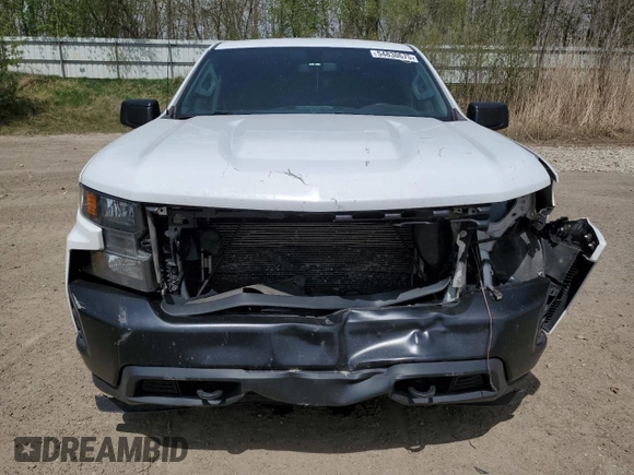 2019 Chevrolet Silverado 1500 Work Truck with VIN 1GCRYAEF8KZ356214, listed as a Copart auction lot 54830675 with 221,021 mi miles and Clean Title. Bid and sale history available at DreamBid. Image 5.