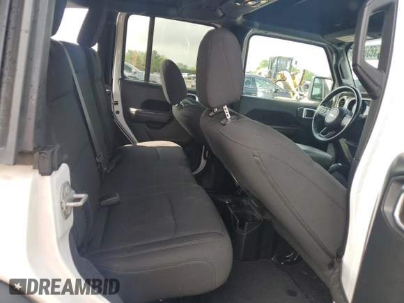 2021 Jeep Wrangler Unlimited Sport S with VIN 1C4HJXDG9MW504842, listed as a Copart auction lot 58566925 with 78,358 mi miles and Salvage title. Bid and sale history available at DreamBid. Image 11.