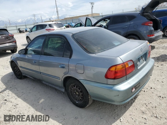2000 Honda Civic VP with VIN 2HGEJ6612YH502054, listed as a Copart auction lot 53097445 with 171,322 mi miles and Salvage Title. Bid and sale history available at carsss.com. Image 2.
