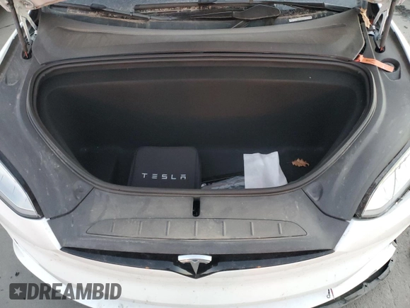 2022 Tesla Model X Plaid with VIN 7SAXCBE67NF356567, listed as a Copart auction lot 43243895 with 24,381 mi miles and Salvage Title. Bid and sale history available at DreamBid. Image 12.