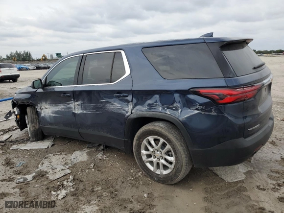 2023 Chevrolet Traverse LS with VIN 1GNERFKW8PJ151860, listed as a Copart auction lot 76364064 with 24,651 mi miles and Salvage Title. Bid and sale history available at carsss.com. Image 2.