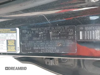 2014 Kia Forte LX with VIN KNAFK4A67E5191924, listed as a IAAI auction lot 41858920 with 198,652 mi miles. Bid and sale history available at carsss.com. Image 9.