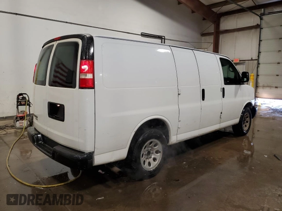2013 Chevrolet Express Cargo Van with VIN 1GCSGAFX0D1163942, listed as a Copart auction lot 89159175 with 224,307 mi miles and Clean Title. Bid and sale history available at carsss.com. Image 3.