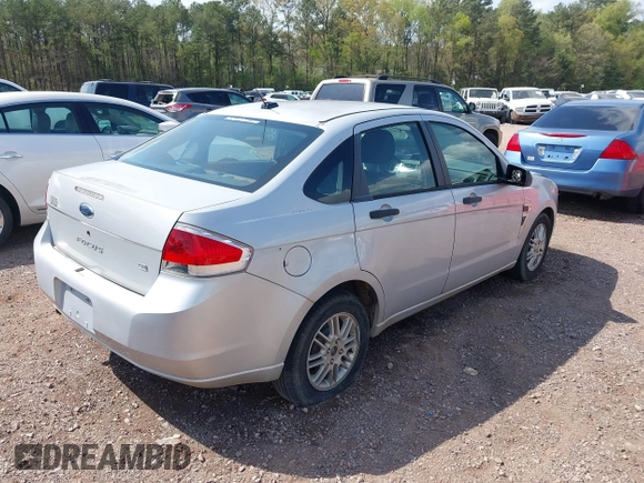 2008 Ford Focus SE with VIN 1FAHP35N98W293738, listed as a IAAI auction lot 41940524 with 147,351 mi miles. Bid and sale history available at carsss.com. Image 4.