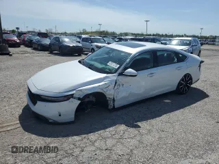2025 Honda Accord Touring with VIN 1HGCY2F86SA015065, listed as a Copart auction lot 53521275 with 4,859 mi miles and Salvage title. Bid and sale history available at DreamBid. Image 1.