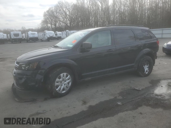 2019 Dodge Journey SE Value with VIN 3C4PDCAB4KT864575, listed as a Copart auction lot 43988685 with Not Provided miles and Salvage Title. Bid and sale history available at DreamBid. Image 1.
